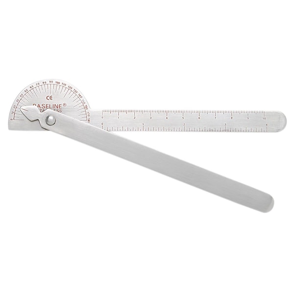Fabrication Enterprises Baseline Metal Goniometer - 180 Degree Range - 6 in. Legs - Robinson 12-1042 - main